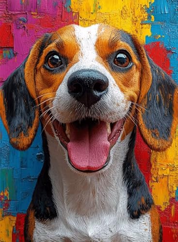 Diamond Painting Hund Diamond Painting Erwachsene, Crystal Art Tier Muster Design 5D DIY Runder Vollbohrer Diamanten Malerei Stickerei Kreuzstich Basteln für Deko Wohnzimmer 90x120 cm -hjw250816 Diamond Painting Hund Diamond Painting Erwachsene, Crystal Art Tier Muster Design 5D DIY Runder Vollbohrer Diamanten Malerei Stickerei Kreuzstich Basteln für Deko Wohnzimmer 90x120 cm -hjw250816 von HENJGWEG