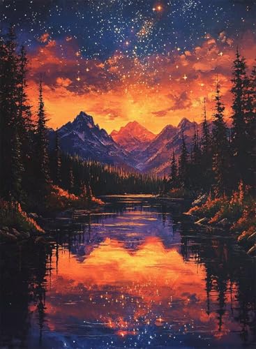Diamond Painting Landschaft Diamond Painting Erwachsene, Crystal Art Berg Muster Design 5D DIY Runder Vollbohrer Diamanten Malerei Stickerei Kreuzstich Basteln für Deko Wohnzimmer 40x50cm -hjw250855 Diamond Painting Landschaft Diamond Painting Erwachsene, Crystal Art Berg Muster Design 5D DIY Runder Vollbohrer Diamanten Malerei Stickerei Kreuzstich Basteln für Deko Wohnzimmer 40x50cm -hjw250855 von HENJGWEG