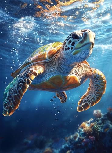 Diamond Painting Meeresschildkröten Diamond Painting Erwachsene, Crystal Art Tier Muster Design 5D DIY Vollbohrer Diamanten Malerei Stickerei Kreuzstich Basteln für Deko Wohnzimmer 120x90cm -hjw250897 Diamond Painting Meeresschildkröten Diamond Painting Erwachsene, Crystal Art Tier Muster Design 5D DIY Vollbohrer Diamanten Malerei Stickerei Kreuzstich Basteln für Deko Wohnzimmer 120x90cm -hjw250897 von HENJGWEG
