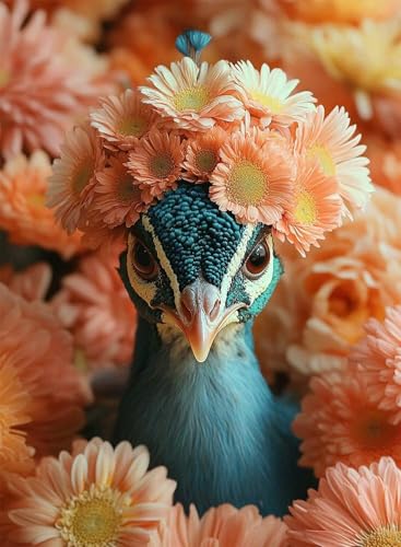 Diamond Painting Pfau Diamond Painting Erwachsene, Crystal Art Blumen Muster Design 5D DIY Runder Vollbohrer Diamanten Malerei Stickerei Kreuzstich Basteln für Deko Wohnzimmer 100x135 cm -hjw2508X8 Diamond Painting Pfau Diamond Painting Erwachsene, Crystal Art Blumen Muster Design 5D DIY Runder Vollbohrer Diamanten Malerei Stickerei Kreuzstich Basteln für Deko Wohnzimmer 100x135 cm -hjw2508X8 von HENJGWEG