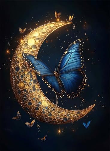 Diamond Painting Schmetterling Diamond Painting Erwachsene, Crystal Art Mond Muster Design 5D DIY Vollbohrer Diamanten Malerei Stickerei Kreuzstich Basteln für Deko Wohnzimmer 60x80 cm -hjw250862 Diamond Painting Schmetterling Diamond Painting Erwachsene, Crystal Art Mond Muster Design 5D DIY Vollbohrer Diamanten Malerei Stickerei Kreuzstich Basteln für Deko Wohnzimmer 60x80 cm -hjw250862 von HENJGWEG