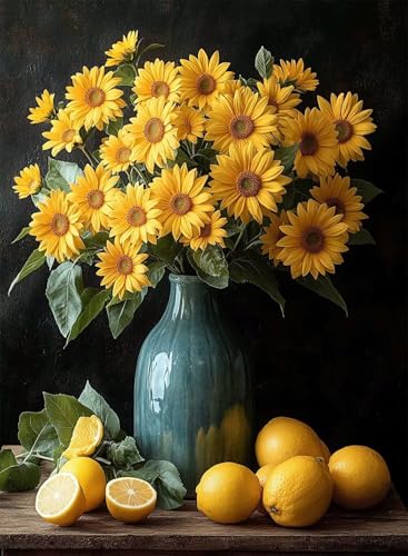 Diamond Painting Sonnenblumen Diamond Painting Erwachsene, Crystal Art Blumen Muster Design 5D DIY Vollbohrer Diamanten Malerei Stickerei Kreuzstich Basteln für Deko Wohnzimmer 50x70 cm -hjw25084G Diamond Painting Sonnenblumen Diamond Painting Erwachsene, Crystal Art Blumen Muster Design 5D DIY Vollbohrer Diamanten Malerei Stickerei Kreuzstich Basteln für Deko Wohnzimmer 50x70 cm -hjw25084G von HENJGWEG