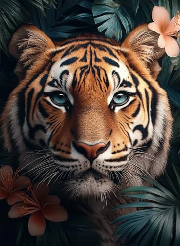 Diamond Painting Tiger Diamond Painting Erwachsene, Crystal Art Tier Muster Design 5D DIY Runder Vollbohrer Diamanten Malerei Stickerei Kreuzstich Basteln für Deko Wohnzimmer 90x120cm -hjw2508ZP Diamond Painting Tiger Diamond Painting Erwachsene, Crystal Art Tier Muster Design 5D DIY Runder Vollbohrer Diamanten Malerei Stickerei Kreuzstich Basteln für Deko Wohnzimmer 90x120cm -hjw2508ZP von HENJGWEG