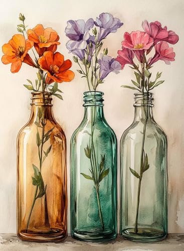 Diamond Painting Vase Diamond Painting Erwachsene, Crystal Art Blumen Muster Design 5D DIY Runder Vollbohrer Diamanten Malerei Stickerei Kreuzstich Basteln für Deko Wohnzimmer 90x120 cm -hjw2508F8 Diamond Painting Vase Diamond Painting Erwachsene, Crystal Art Blumen Muster Design 5D DIY Runder Vollbohrer Diamanten Malerei Stickerei Kreuzstich Basteln für Deko Wohnzimmer 90x120 cm -hjw2508F8 von HENJGWEG