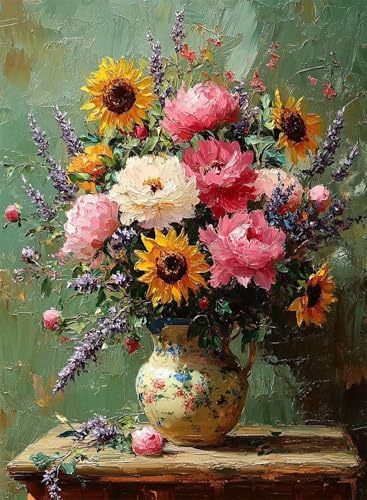 Diamond Painting Vase Diamond Painting Erwachsene, Crystal Art Sonnenblumen Muster Design 5D DIY Vollbohrer Diamanten Malerei Stickerei Kreuzstich Basteln für Deko Wohnzimmer 100x135 cm -hjw250871 Diamond Painting Vase Diamond Painting Erwachsene, Crystal Art Sonnenblumen Muster Design 5D DIY Vollbohrer Diamanten Malerei Stickerei Kreuzstich Basteln für Deko Wohnzimmer 100x135 cm -hjw250871 von HENJGWEG