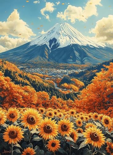 Diamond Painting Vulkan Fuji Diamond Painting Erwachsene, Crystal Art Sonnenblumen Muster Design Vollbohrer Diamanten Malerei Stickerei Kreuzstich Basteln für Deko Wohnzimmer 100x135 cm -hjw250882 Diamond Painting Vulkan Fuji Diamond Painting Erwachsene, Crystal Art Sonnenblumen Muster Design Vollbohrer Diamanten Malerei Stickerei Kreuzstich Basteln für Deko Wohnzimmer 100x135 cm -hjw250882 von HENJGWEG
