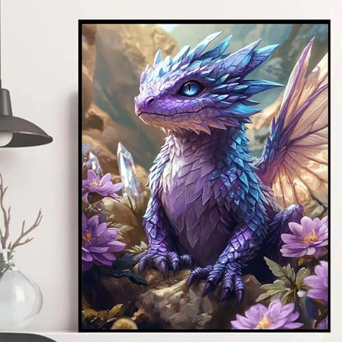 Drachen Diamond Painting 90×120cm, Blumen Diamond Painting Erwachsene Anfänger 5D DIY Runder Vollbohrer Diamanten Malerei Mosaik Bastelset Erwachsene für Zimmer Deko, Geschenke für Frauen -hjw250824 Drachen Diamond Painting 90×120cm, Blumen Diamond Painting Erwachsene Anfänger 5D DIY Runder Vollbohrer Diamanten Malerei Mosaik Bastelset Erwachsene für Zimmer Deko, Geschenke für Frauen -hjw250824 von HENJGWEG