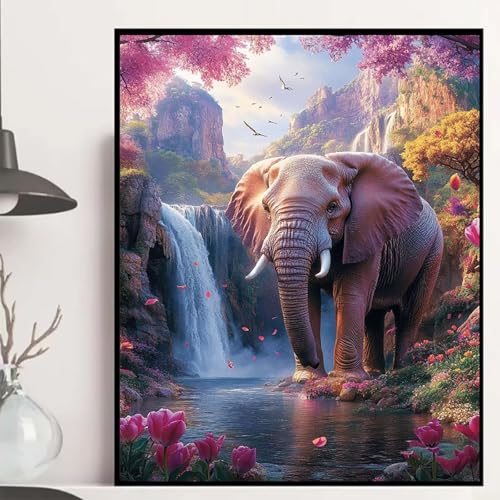 Elefant Diamond Painting 90x120cm, Stürze Diamond Painting Erwachsene Anfänger 5D DIY Runder Vollbohrer Diamanten Malerei Mosaik Bastelset Erwachsene für Zimmer Deko, Geschenke für Frauen -hjw250856 Elefant Diamond Painting 90x120cm, Stürze Diamond Painting Erwachsene Anfänger 5D DIY Runder Vollbohrer Diamanten Malerei Mosaik Bastelset Erwachsene für Zimmer Deko, Geschenke für Frauen -hjw250856 von HENJGWEG