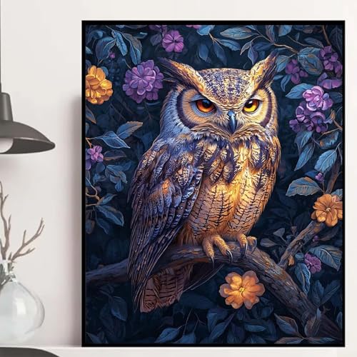 Eule Diamond Painting 135x100cm, Tier Diamond Painting Erwachsene Anfänger 5D DIY Runder Vollbohrer Diamanten Malerei Mosaik Bastelset Erwachsene für Zimmer Deko, Geschenke für Frauen -hjw2508KA Eule Diamond Painting 135x100cm, Tier Diamond Painting Erwachsene Anfänger 5D DIY Runder Vollbohrer Diamanten Malerei Mosaik Bastelset Erwachsene für Zimmer Deko, Geschenke für Frauen -hjw2508KA von HENJGWEG