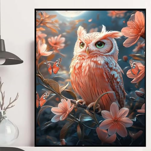 Eule Diamond Painting 70x50cm, Schmetterling Diamond Painting Erwachsene Anfänger 5D DIY Runder Vollbohrer Diamanten Malerei Mosaik Bastelset Erwachsene für Zimmer Deko, Geschenke -hjw2508N0W03 Eule Diamond Painting 70x50cm, Schmetterling Diamond Painting Erwachsene Anfänger 5D DIY Runder Vollbohrer Diamanten Malerei Mosaik Bastelset Erwachsene für Zimmer Deko, Geschenke -hjw2508N0W03 von HENJGWEG