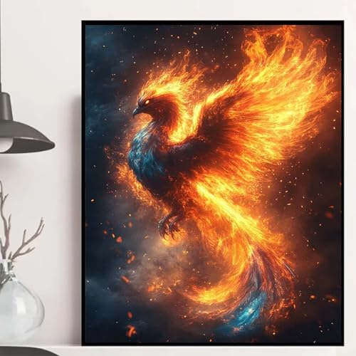 Feuerphönix Diamond Painting 135x100cm, Tier Diamond Painting Erwachsene Anfänger 5D DIY Runder Vollbohrer Diamanten Malerei Mosaik Bastelset Erwachsene für Zimmer Deko, Geschenke -hjw250833AE3 Feuerphönix Diamond Painting 135x100cm, Tier Diamond Painting Erwachsene Anfänger 5D DIY Runder Vollbohrer Diamanten Malerei Mosaik Bastelset Erwachsene für Zimmer Deko, Geschenke -hjw250833AE3 von HENJGWEG
