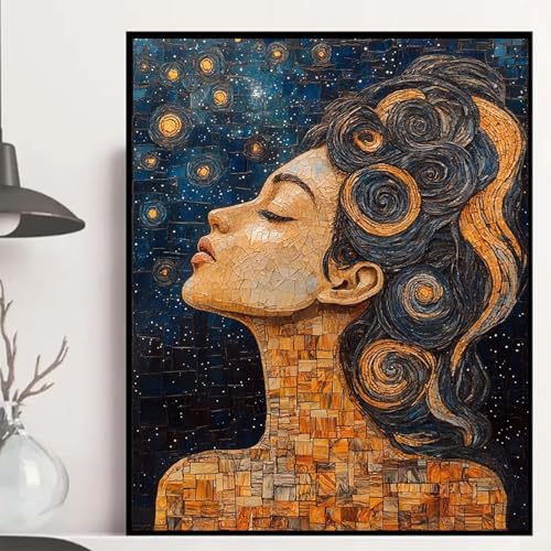 Frau Diamond Painting 40×50cm, Sternennacht Diamond Painting Erwachsene Anfänger 5D DIY Runder Vollbohrer Diamanten Malerei Mosaik Bastelset Erwachsene für Zimmer Deko, Geschenke für Frauen -hjw2508J7 Frau Diamond Painting 40×50cm, Sternennacht Diamond Painting Erwachsene Anfänger 5D DIY Runder Vollbohrer Diamanten Malerei Mosaik Bastelset Erwachsene für Zimmer Deko, Geschenke für Frauen -hjw2508J7 von HENJGWEG