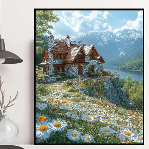 Häuser Diamond Painting 30x40 cm, Wiese Diamond Painting Erwachsene Anfänger 5D DIY Runder Vollbohrer Diamanten Malerei Mosaik Bastelset Erwachsene für Zimmer Deko, Geschenke für Frauen -hjw25088Q Häuser Diamond Painting 30x40 cm, Wiese Diamond Painting Erwachsene Anfänger 5D DIY Runder Vollbohrer Diamanten Malerei Mosaik Bastelset Erwachsene für Zimmer Deko, Geschenke für Frauen -hjw25088Q von HENJGWEG