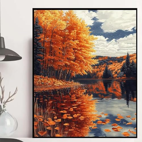 Herbst Diamond Painting 50×70cm, Wald Diamond Painting Erwachsene Anfänger 5D DIY Runder Vollbohrer Diamanten Malerei Mosaik Bastelset Erwachsene für Zimmer Deko, Geschenke für Frauen -hjw250862 Herbst Diamond Painting 50×70cm, Wald Diamond Painting Erwachsene Anfänger 5D DIY Runder Vollbohrer Diamanten Malerei Mosaik Bastelset Erwachsene für Zimmer Deko, Geschenke für Frauen -hjw250862 von HENJGWEG