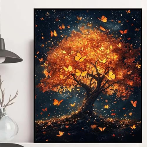 Herbst Diamond Painting 70x50cm, Schmetterling Diamond Painting Erwachsene Anfänger 5D DIY Runder Vollbohrer Diamanten Malerei Mosaik Bastelset Erwachsene für Zimmer Deko, Geschenke -hjw250823HKQ Herbst Diamond Painting 70x50cm, Schmetterling Diamond Painting Erwachsene Anfänger 5D DIY Runder Vollbohrer Diamanten Malerei Mosaik Bastelset Erwachsene für Zimmer Deko, Geschenke -hjw250823HKQ von HENJGWEG