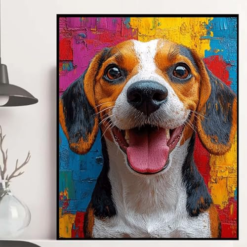 Hund Diamond Painting 100x135 cm, Tier Diamond Painting Erwachsene Anfänger 5D DIY Runder Vollbohrer Diamanten Malerei Mosaik Bastelset Erwachsene für Zimmer Deko, Geschenke für Frauen -hjw25087H Hund Diamond Painting 100x135 cm, Tier Diamond Painting Erwachsene Anfänger 5D DIY Runder Vollbohrer Diamanten Malerei Mosaik Bastelset Erwachsene für Zimmer Deko, Geschenke für Frauen -hjw25087H von HENJGWEG