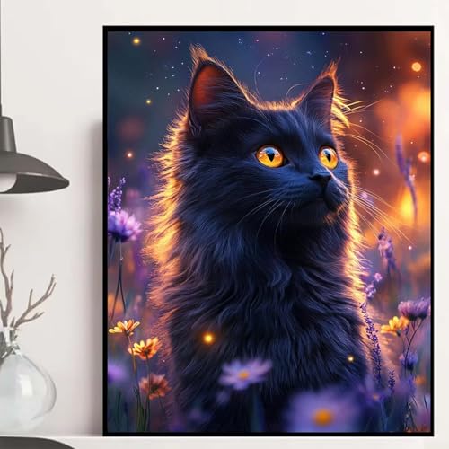 Katze Diamond Painting 90x120cm, Blumen Diamond Painting Erwachsene Anfänger 5D DIY Runder Vollbohrer Diamanten Malerei Mosaik Bastelset Erwachsene für Zimmer Deko, Geschenke für Frauen -hjw2508T1 Katze Diamond Painting 90x120cm, Blumen Diamond Painting Erwachsene Anfänger 5D DIY Runder Vollbohrer Diamanten Malerei Mosaik Bastelset Erwachsene für Zimmer Deko, Geschenke für Frauen -hjw2508T1 von HENJGWEG