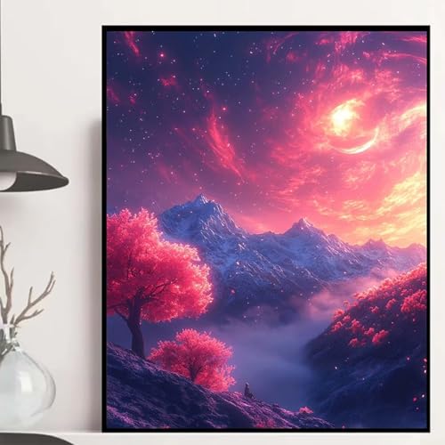 Landschaft Diamond Painting 90×120cm, Sternenhimmel Diamond Painting Erwachsene Anfänger 5D DIY Runder Vollbohrer Diamanten Malerei Mosaik Bastelset Erwachsene für Zimmer Deko, Geschenke -hjw2508KE Landschaft Diamond Painting 90×120cm, Sternenhimmel Diamond Painting Erwachsene Anfänger 5D DIY Runder Vollbohrer Diamanten Malerei Mosaik Bastelset Erwachsene für Zimmer Deko, Geschenke -hjw2508KE von HENJGWEG