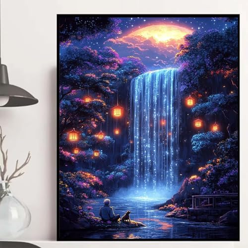 Stürze Diamond Painting 90x120 cm, Landschaft Diamond Painting Erwachsene Anfänger 5D DIY Runder Vollbohrer Diamanten Malerei Mosaik Bastelset Erwachsene für Zimmer Deko, Geschenke -hjw2508J345H Stürze Diamond Painting 90x120 cm, Landschaft Diamond Painting Erwachsene Anfänger 5D DIY Runder Vollbohrer Diamanten Malerei Mosaik Bastelset Erwachsene für Zimmer Deko, Geschenke -hjw2508J345H von HENJGWEG