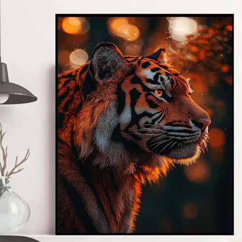 Tiger Diamond Painting 100×135cm, Tier Diamond Painting Erwachsene Anfänger 5D DIY Runder Vollbohrer Diamanten Malerei Mosaik Bastelset Erwachsene für Zimmer Deko, Geschenke für Frauen -hjw2508P5 Tiger Diamond Painting 100×135cm, Tier Diamond Painting Erwachsene Anfänger 5D DIY Runder Vollbohrer Diamanten Malerei Mosaik Bastelset Erwachsene für Zimmer Deko, Geschenke für Frauen -hjw2508P5 von HENJGWEG