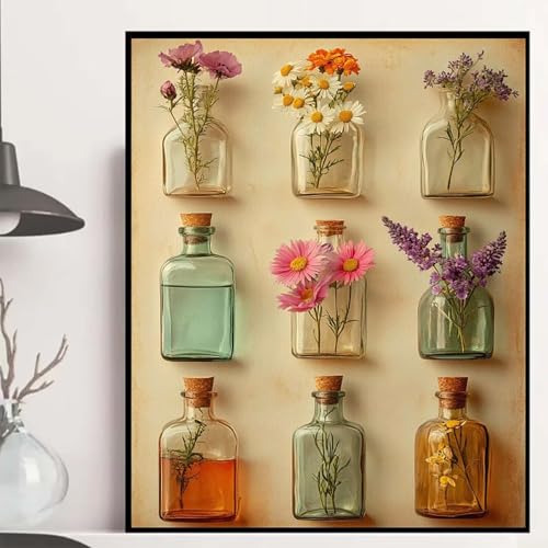 Vase Diamond Painting 60x80cm, Blumen Diamond Painting Erwachsene Anfänger 5D DIY Runder Vollbohrer Diamanten Malerei Mosaik Bastelset Erwachsene für Zimmer Deko, Geschenke für Frauen -hjw2508ZR Vase Diamond Painting 60x80cm, Blumen Diamond Painting Erwachsene Anfänger 5D DIY Runder Vollbohrer Diamanten Malerei Mosaik Bastelset Erwachsene für Zimmer Deko, Geschenke für Frauen -hjw2508ZR von HENJGWEG