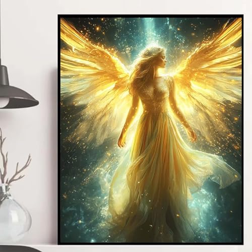 Verträumt Diamond Painting 60×80cm, Engel Diamond Painting Erwachsene Anfänger 5D DIY Runder Vollbohrer Diamanten Malerei Mosaik Bastelset Erwachsene für Zimmer Deko, Geschenke für Frauen -hjw2508F5 Verträumt Diamond Painting 60×80cm, Engel Diamond Painting Erwachsene Anfänger 5D DIY Runder Vollbohrer Diamanten Malerei Mosaik Bastelset Erwachsene für Zimmer Deko, Geschenke für Frauen -hjw2508F5 von HENJGWEG