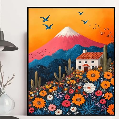 Vulkan Fuji Diamond Painting 60×80cm, Blumen Diamond Painting Erwachsene Anfänger 5D DIY Runder Vollbohrer Diamanten Malerei Mosaik Bastelset Erwachsene für Zimmer Deko, Geschenke -hjw2508116XV Vulkan Fuji Diamond Painting 60×80cm, Blumen Diamond Painting Erwachsene Anfänger 5D DIY Runder Vollbohrer Diamanten Malerei Mosaik Bastelset Erwachsene für Zimmer Deko, Geschenke -hjw2508116XV von HENJGWEG