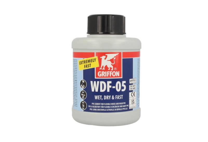 HENKEL Wasserrohr WDF-05 PVC-Kleber Pinselflasche 500 ml, schnellklebend für Pool Flex von HENKEL