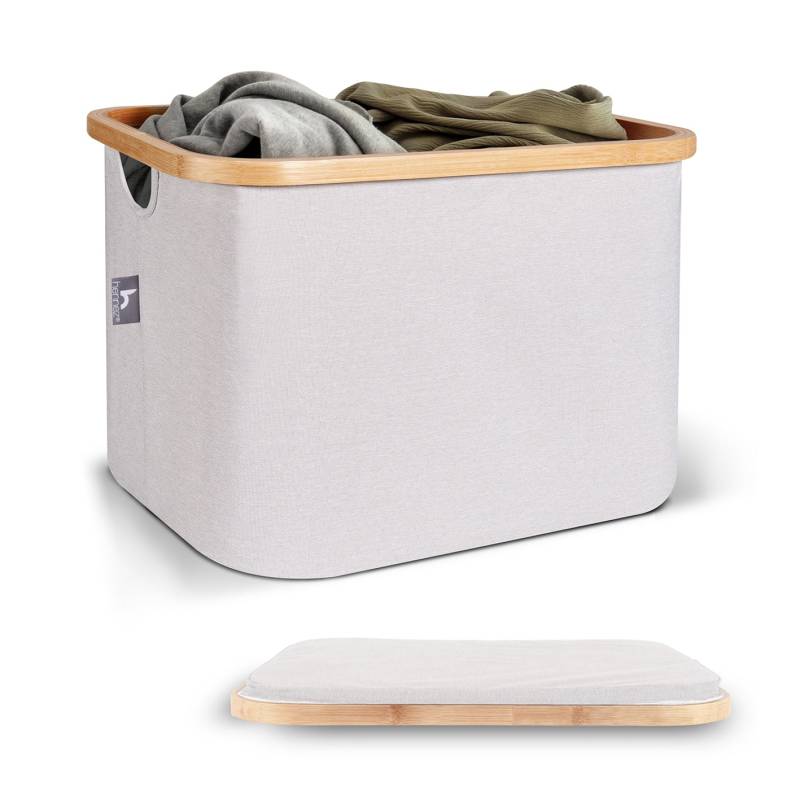 Aufbewahrungskorb "Adrian" 40 l - Beige/Grau von HENNEZ
