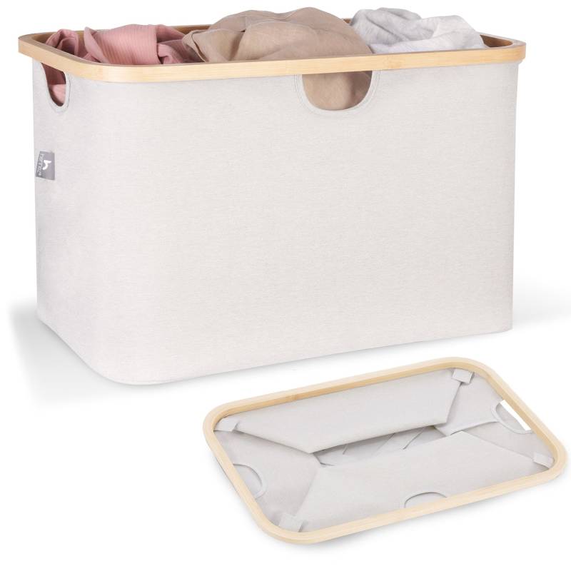 Aufbewahrungskorb "Adrian" 60 l - Beige/Hellgrau von HENNEZ