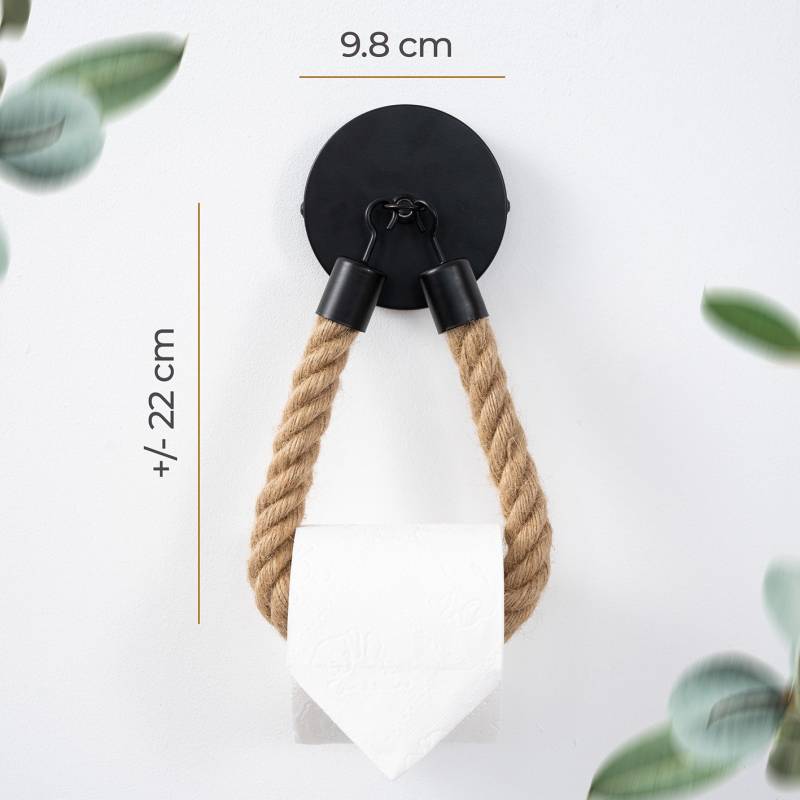 Toilettenpapierhalter - Mattschwarz von HENNEZ