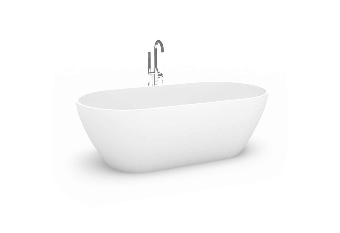 HENRY BAD Badewanne Badewanne Freistehend, Standbadewanne, Mineralguss/Solid Stone/Gussmarmor, Pelosa, Matt Weiß, 1765 x 815 x 515 mm HENRY BAD Badewanne Badewanne Freistehend, Standbadewanne, Mineralguss/Solid Stone/Gussmarmor, Pelosa, Matt Weiß, 1765 x 815 x 515 mm von HENRY BAD