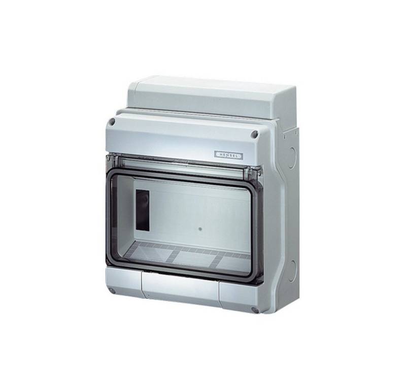 HENSEL Verteilerkasten KV 8109 1x9 Modulen Aufputz Feuchtraum Hensel 5236 Steckdosenverteiler von HENSEL