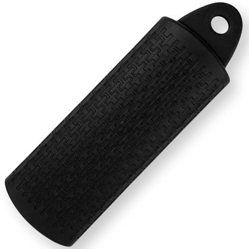 HENSSLERS® Silikon Griffschutz [Passform FÜR JEDEN Griff] - Topfgriff Hitzeschutz - Topfgriffe für Pfannen - Pfannengriffe Hitzeresistenz, Formstabil & Leicht zu reinigen - Silikongriff 18,7X 6X 3 cm von HENSSLERS