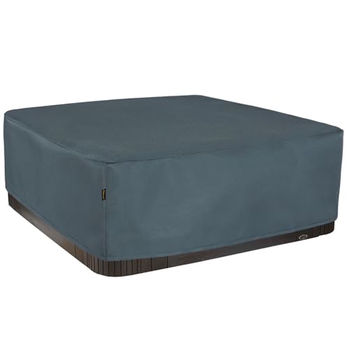 Whirlpool Outdoor Abdeckung, Rechteckige Pool Cover, Winterabdeckplane Poolabdeckung, Grau 200x200x85H cm von HENTEX