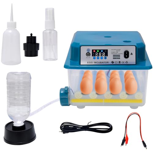 HENYEER Brutautomat Vollautomatisch, Brutmaschine Vollautomatisch Hühner mit Automatischer Eierwendung und Automatischer Wasserzugabe mit Eierleuchter, Inkubator Hühner Vollautomatisch für 12-16 Eier HENYEER Brutautomat Vollautomatisch, Brutmaschine Vollautomatisch Hühner mit Automatischer Eierwendung und Automatischer Wasserzugabe mit Eierleuchter, Inkubator Hühner Vollautomatisch für 12-16 Eier von HENYEER