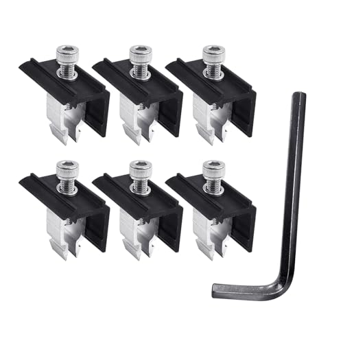6 Stück Endklemme Halterung Aluminium Solarpanel Halterung Solarpanel Halterung Solarpanel Halterung Randklemme für Montage Montage 6 Stück Endklemme Halterung Aluminium Solarpanel Halterung Solarpanel Halterung Solarpanel Halterung Randklemme für Montage Montage von HENYGEN