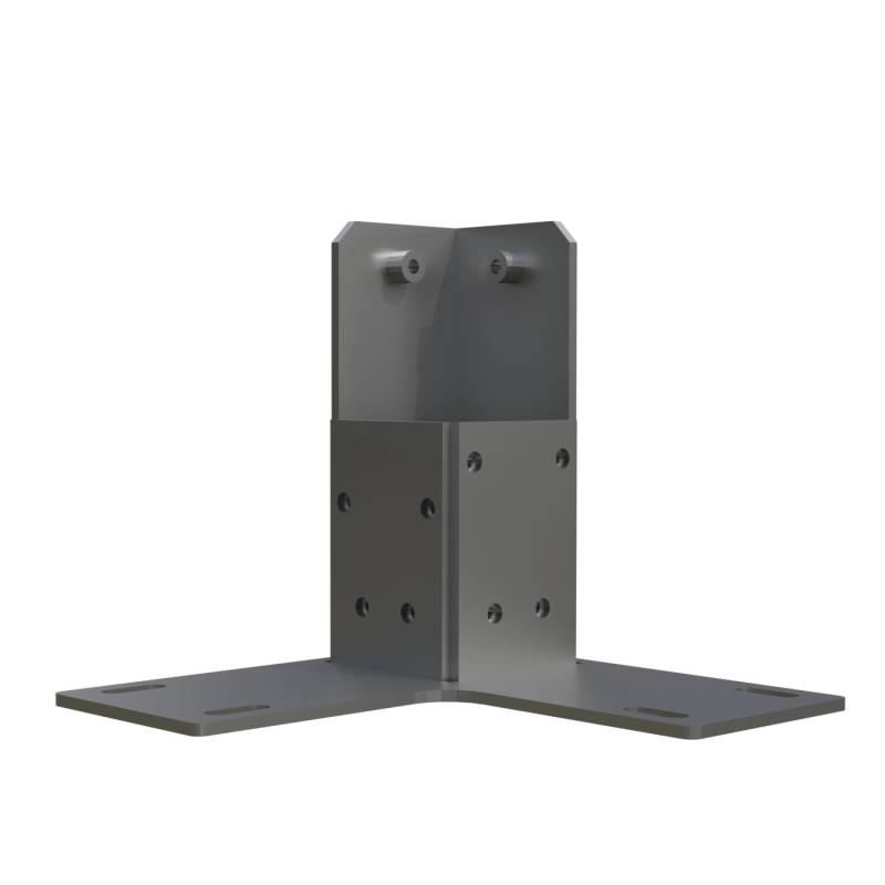 Hepa Solar Eckstandfuß für PV-Zaun Stahl Schwarz Hepa Solar Eckstandfuß für PV-Zaun Stahl Schwarz von HEPA Solar