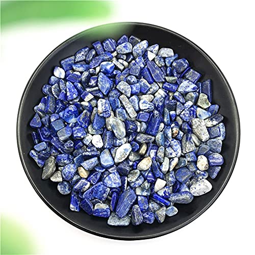 50 g schöne natürliche blaue Lapislazuli Quarz Kristall poliert Kies Exemplar Steine Dekoration natürliche Quarzkristalle Geschenk HEPBAK (Farbe: 7-9 mm) von HEPBAK