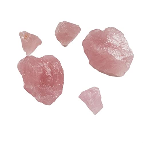 Natürlicher Kristallstein, Rosenquarz, Geschenk, unlackiert, HEPBAK (Größe: 400 – 450 g) von HEPBAK