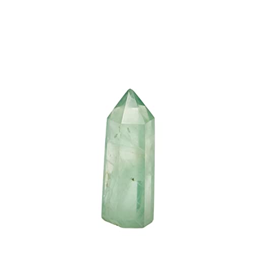 Quarz Dekoration Naturkristall grün Fluorit Pulver Holme Kristall Punkt Dekoration für Zuhause Kristallsäule HEPBAK (Größe: 7-8 cm) von HEPBAK
