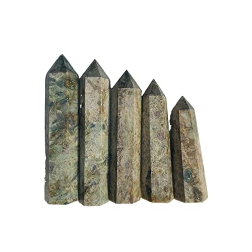 Quarzdekoration, 1 Stück natürlicher Kristall, rubinblauer Stein, Kristall, Turm, Punkt, kann für die Dekoration von HEPBAK verwendet werden (Größe: 7 – 8 cm) von HEPBAK