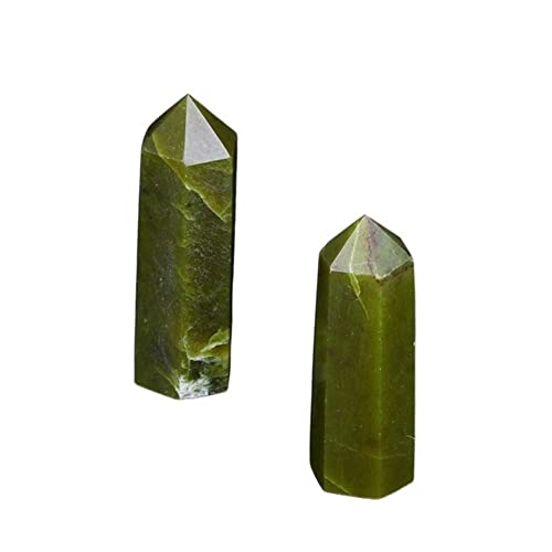 Quarzdekoration, 1 Stück natürlicher Kristallpunkt, gelber Punkt, kann für die Dekoration von HEPBAK verwendet werden (Größe: 7 – 8 cm) von HEPBAK