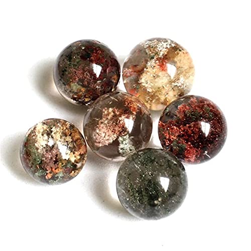 Quarzkugel Geisterquarz, natürlich, 20 mm - 25 mm, Kristallsteinkugel, roh, 2 Stück für Dekoration, Stein-Generator, Haushaltsartikel HEPBAK von HEPBAK