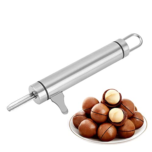 Macadamia-Nussschale | Macadamia-Nussknacken und Picks,Edelstahl Macadamia-Nüsse Sheller Nuss-Haselnuss Öffnungswerkzeug Haushalt pecannot Öffnungswerkzeug Hepvet von HEPVET