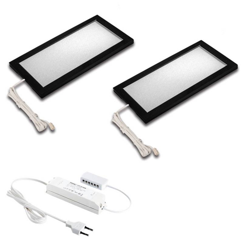 LED-Unterbaulampe Sky 2er Set 3.000K schwarz LED-Unterbaulampe Sky 2er Set 3.000K schwarz von Hera