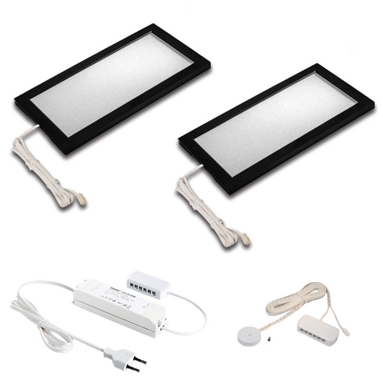 LED-Unterbaulampe Sky Dimmer 2er 3.000K schwarz LED-Unterbaulampe Sky Dimmer 2er 3.000K schwarz von Hera