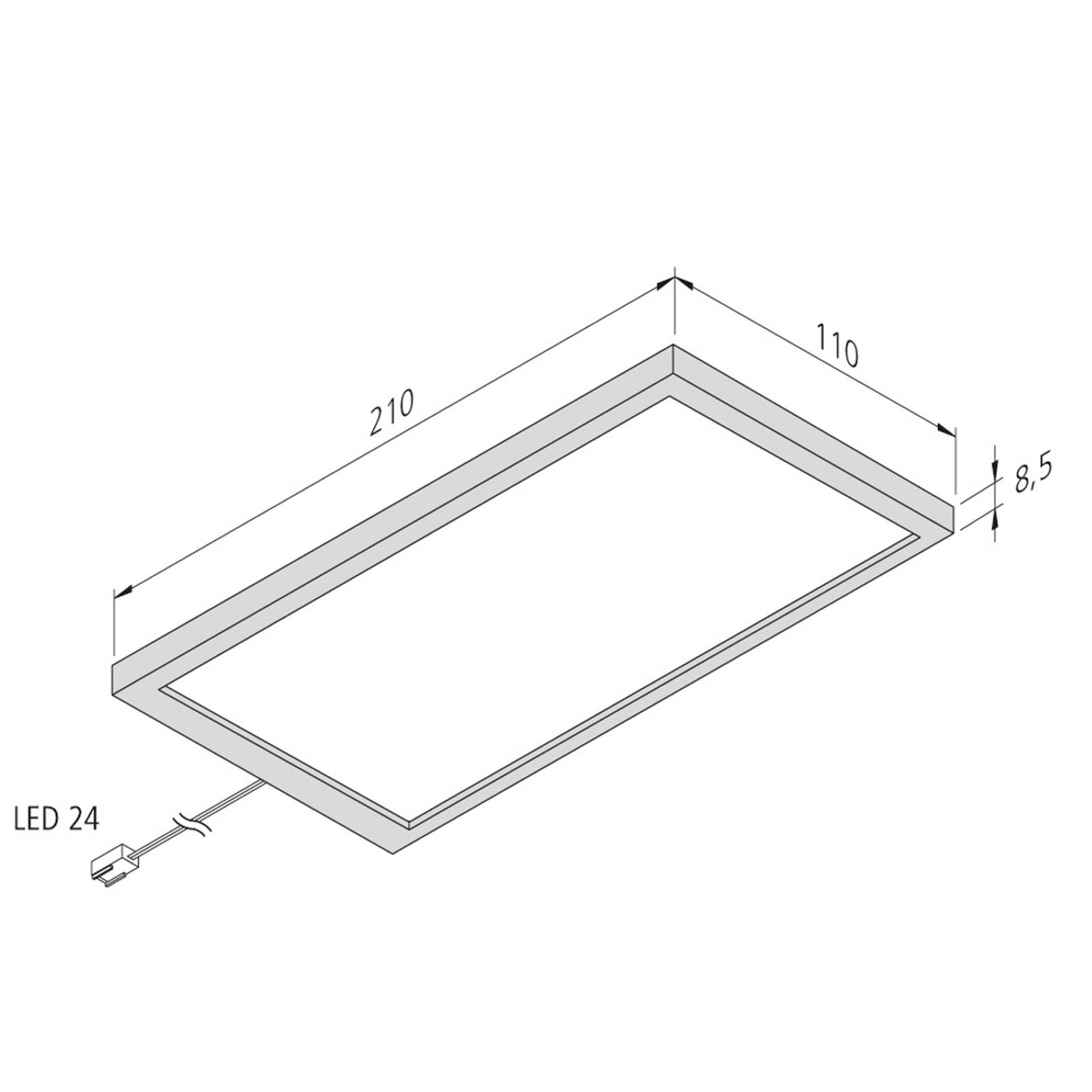 LED-Unterbaulampe Sky Sonar 3er-Set 3.000K schwarz von Hera