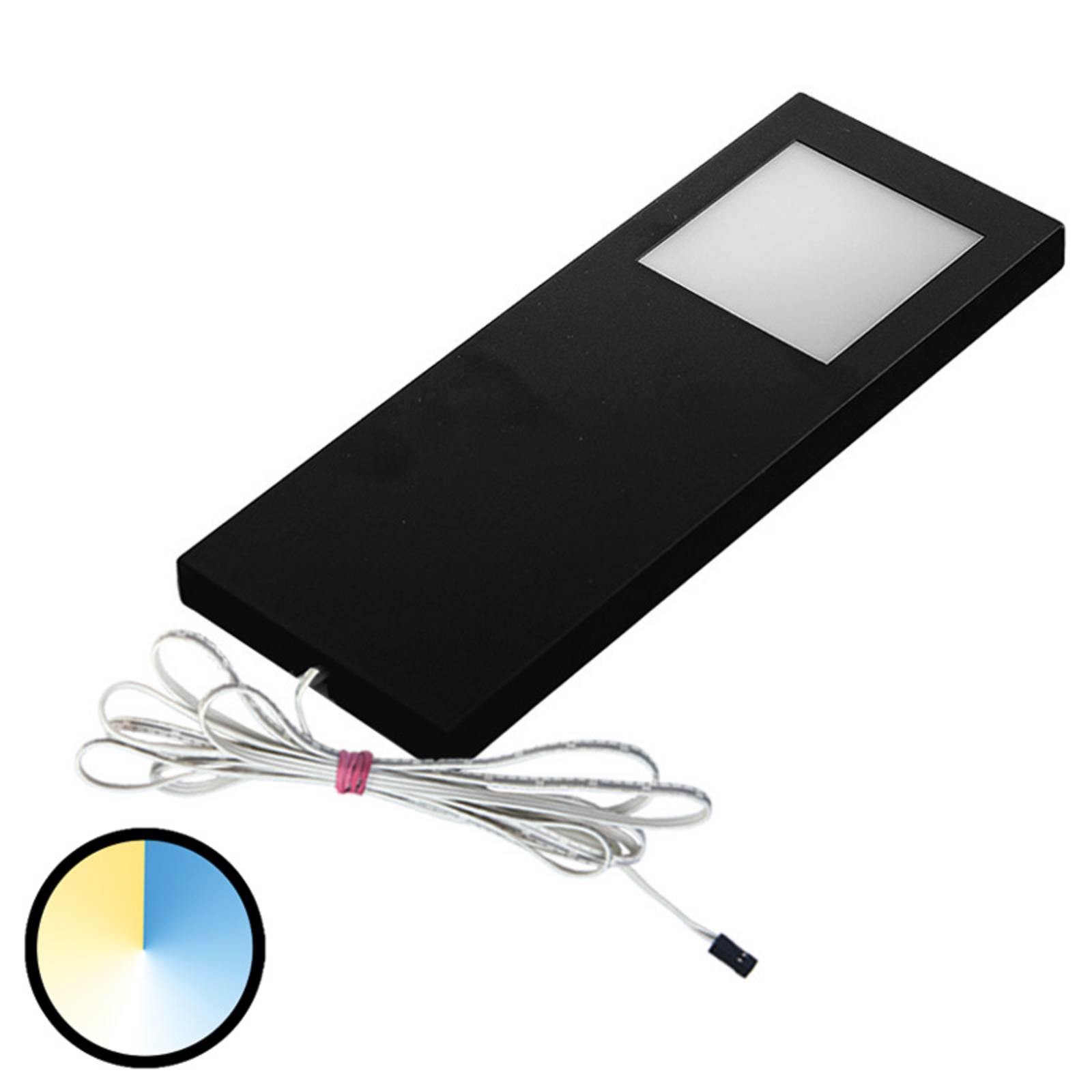 Unterbaulampe Dynamic LED Slim-Pad F 1er schwarz von Hera