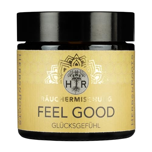 Feel Good - Glücksgefühle Räuchermischung - Kraftvolles Räucherwerk • spirituell • energetische Reinigung • 100% Natur • ähnlich: Palo Santo Räucherstäbchen, weißer Salbei zum Räuchern • HerbsnRoots Feel Good - Glücksgefühle Räuchermischung - Kraftvolles Räucherwerk • spirituell • energetische Reinigung • 100% Natur • ähnlich: Palo Santo Räucherstäbchen, weißer Salbei zum Räuchern • HerbsnRoots von HERBSNROOTS